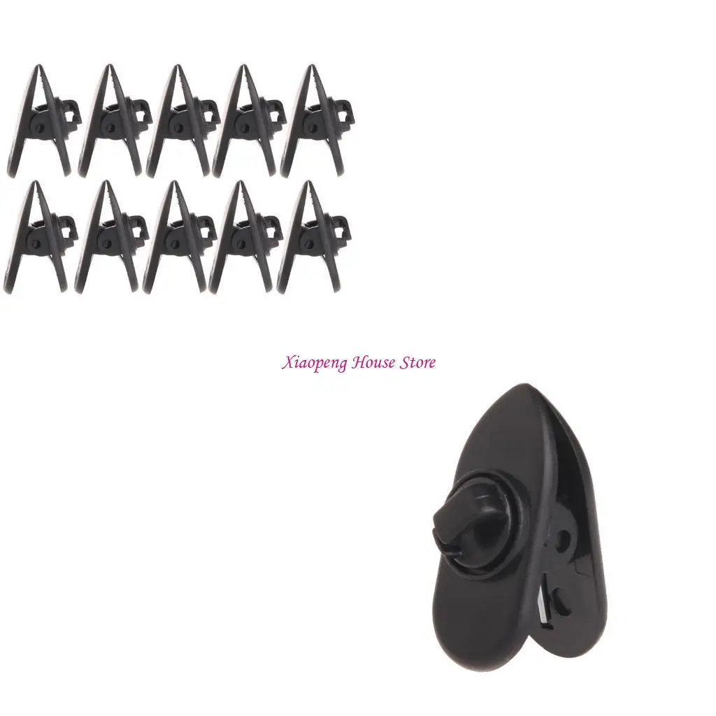 10 Pcs Rotatable Earphone Cable Clamp Round Wire Clips for Fixing Headphone Wire Clip Headset Repair Part Replacement 77JC