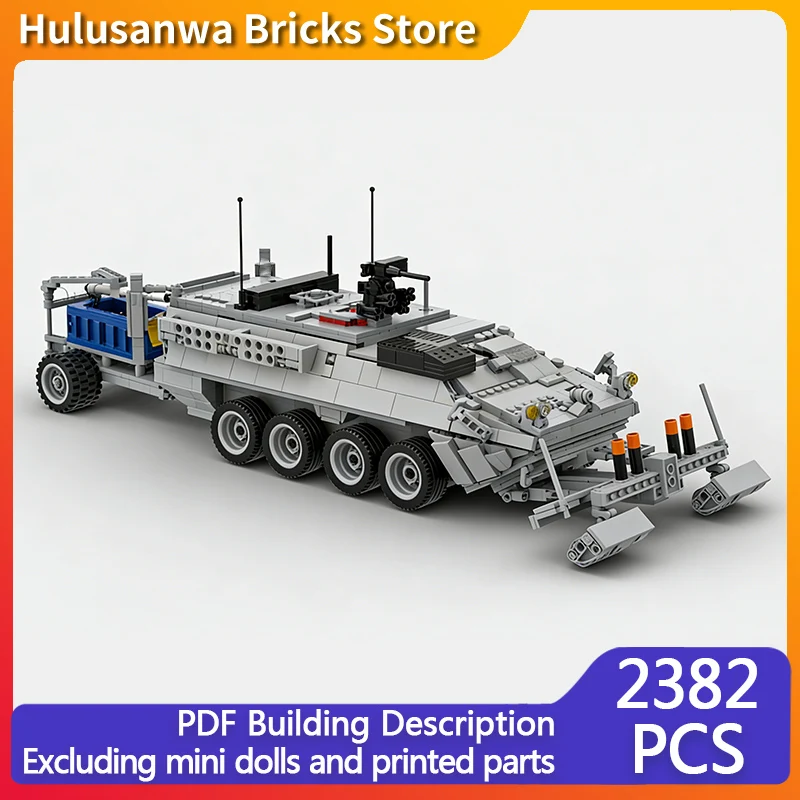 M1132 Engineer Vehicle Model MOC Building Bricks War Equipment Modular Technology Gifts Holiday Assemble Children Toys Suit