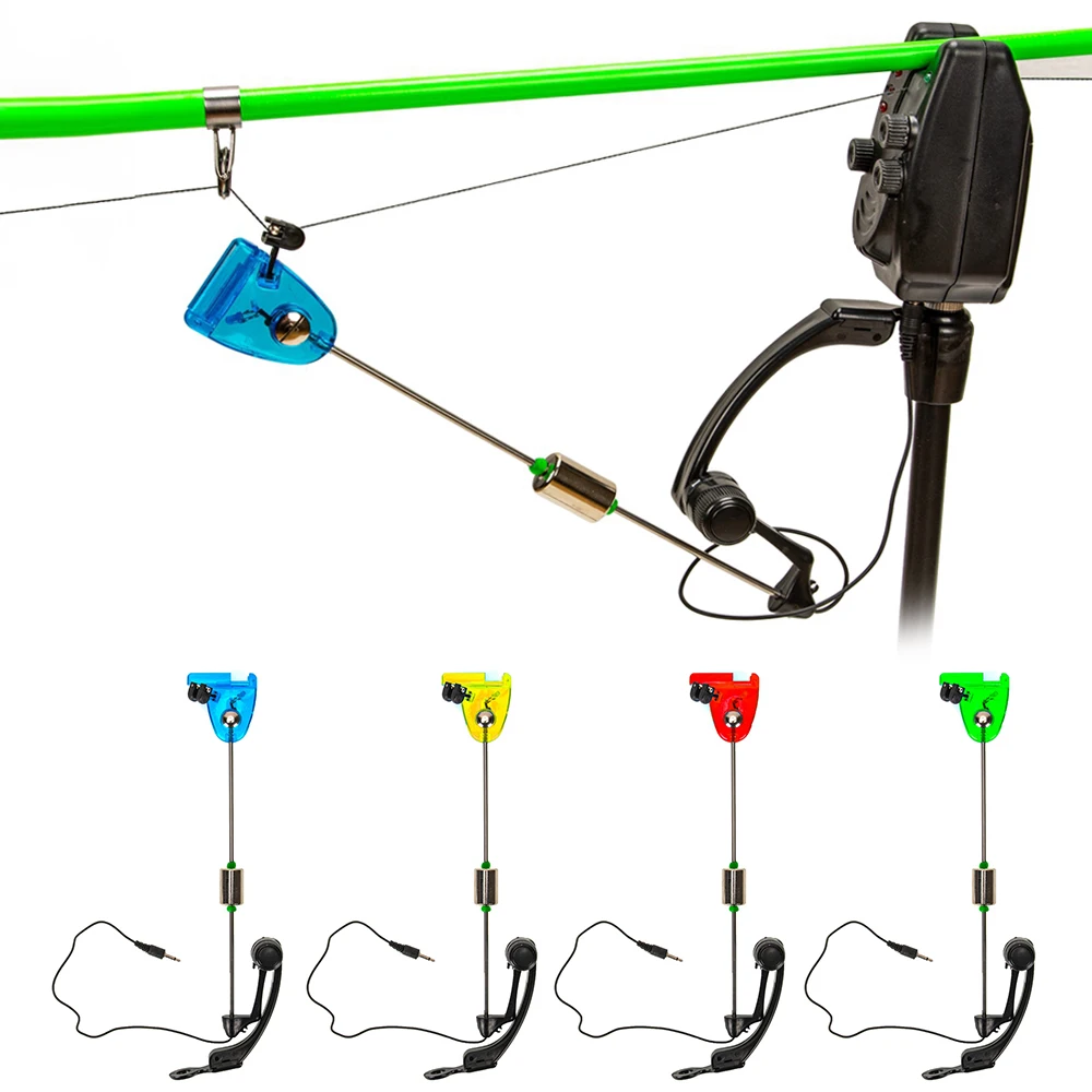 

Fish Bite Alarms Carp Fishing Alarm Swingers LED Light Indicator Removable Base Seat Fishing Tackle Accessories Fishing Tools