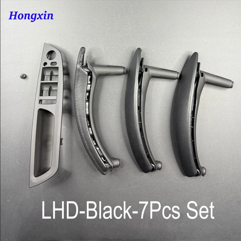 E70 E71 LHD RHD Upgraded Interior Door Handle with Leather Cover Assembly Full Set For BMW X5 X6 E70 E71 E72 2007-2014