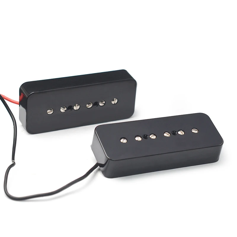 Single Coil Soap Bar Pickups For P-90 P90 Guitar Black