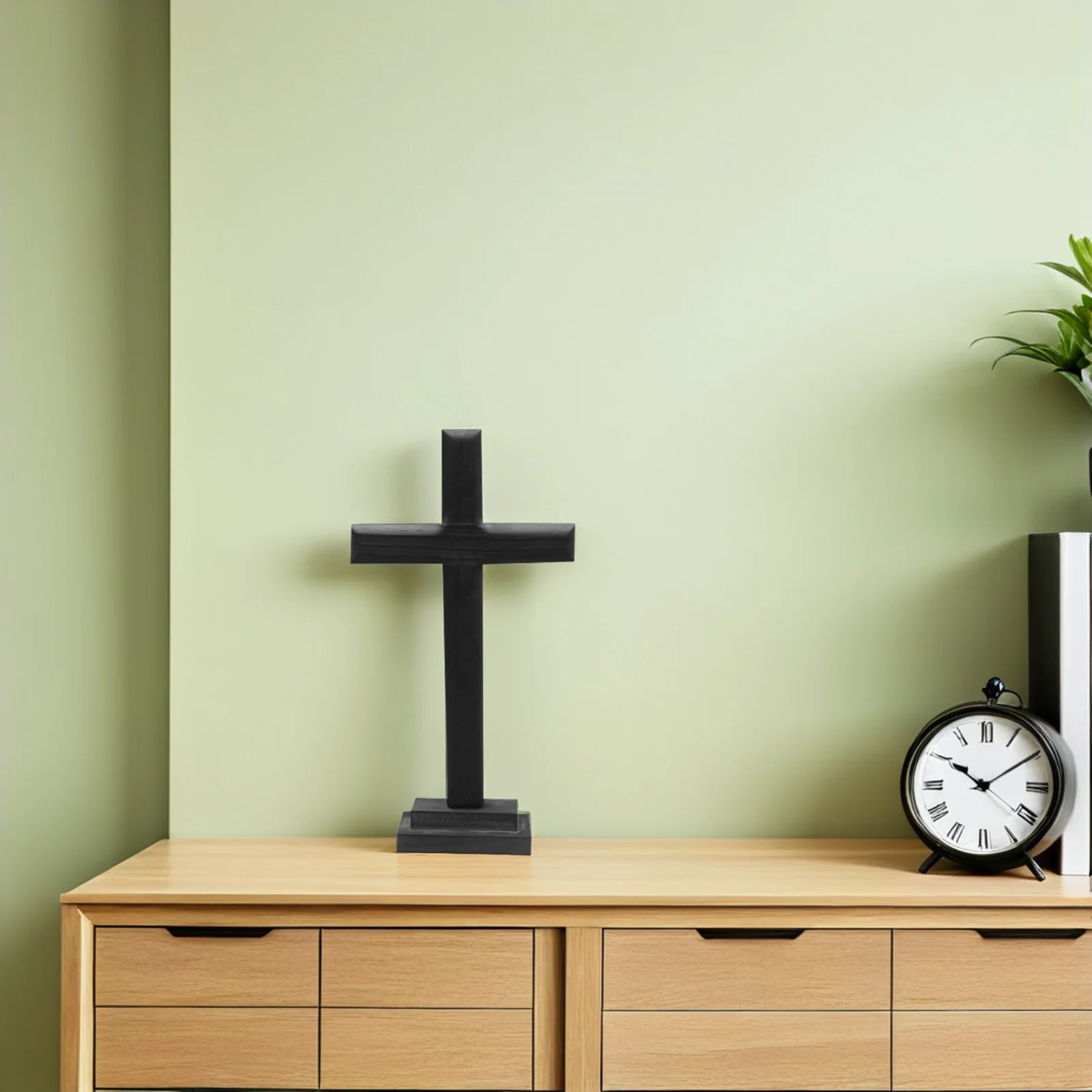 

1Pcs Natural Wood Cross Decoration Fine Workmanship Symbolic Faith Gift for Christmas Wedding Home Wall Display Ornament