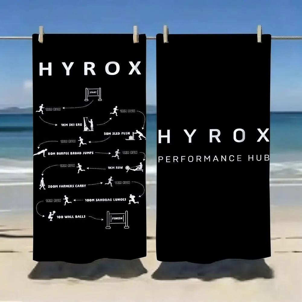 Gym Lover H-Hyrox Towel Microfiber Soft Beach Towel for Travel Fitness Sauna Bathing Camping