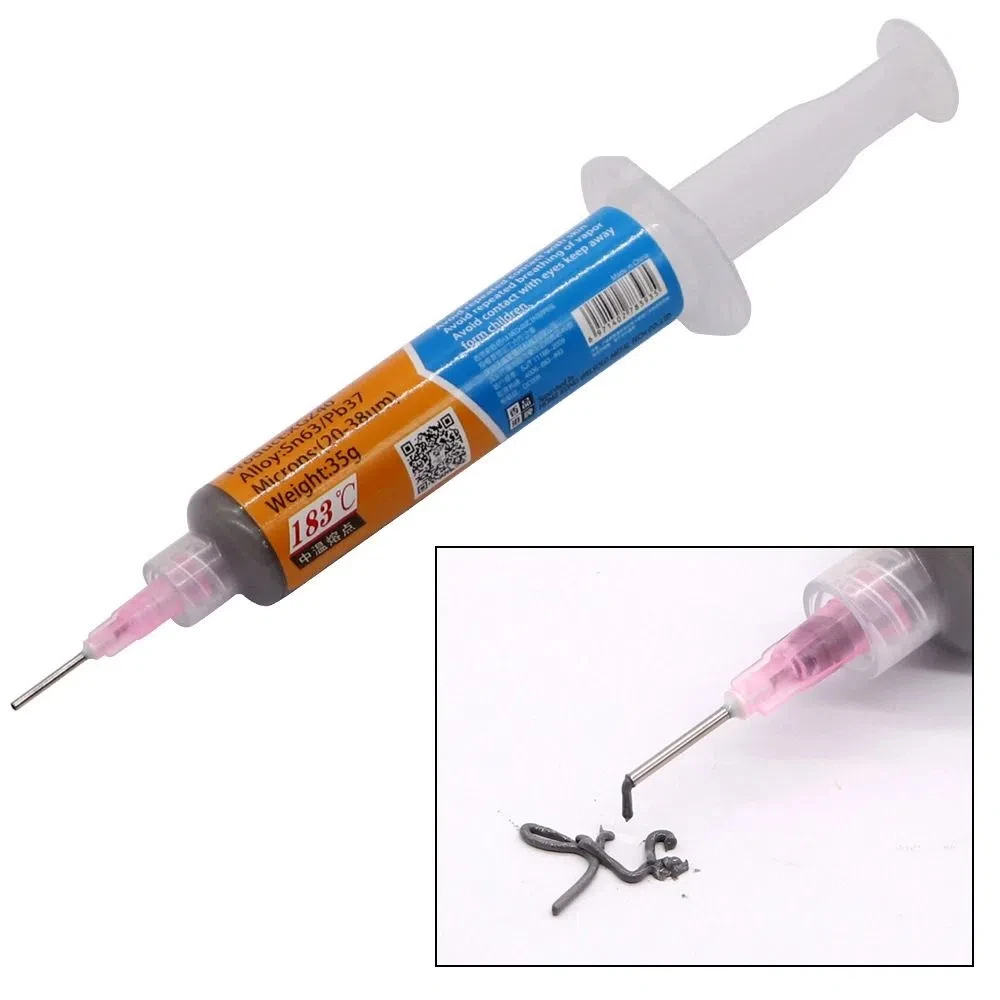 

Rod Type Soldering Paste with Lead Wash-free Solder Flux High Quality Medium Temperature Solder Needles Communications
