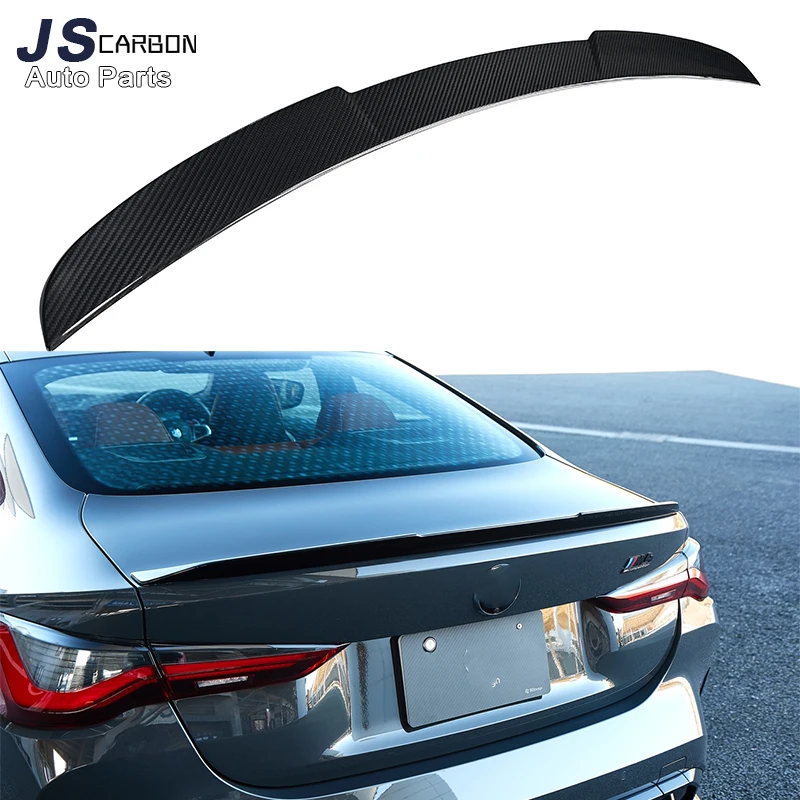 

For BMW M3 M4 G80 G82 G83 3D Style Carbon Fiber Spoiler Tail fins Car Rear Trunk Spoiler Wing Extension Upgrade body kit