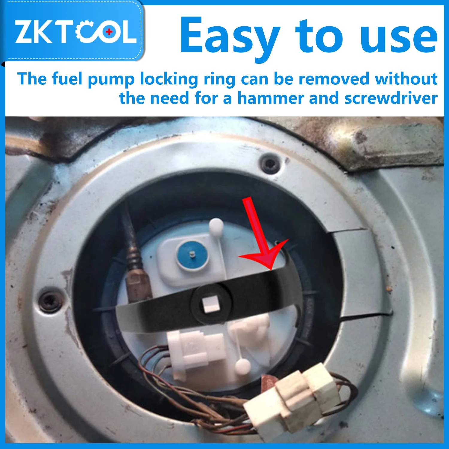 Herramienta de anillo de bloqueo de tanque de combustible, herramienta de extracción de tapa de bomba de combustible de coche, adecuada para mercedes-benz, BMW, Ford, Chrysler, GM Land Rover, Volvo