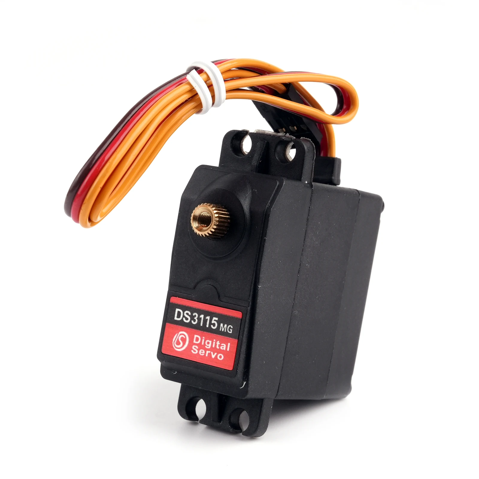4pcs 15Kg 4.8-6.8V High Torque Digital Servo 180/270 Degree Angle Controlled Core Motor Steering for 1/8 1/10 RC Model Toys