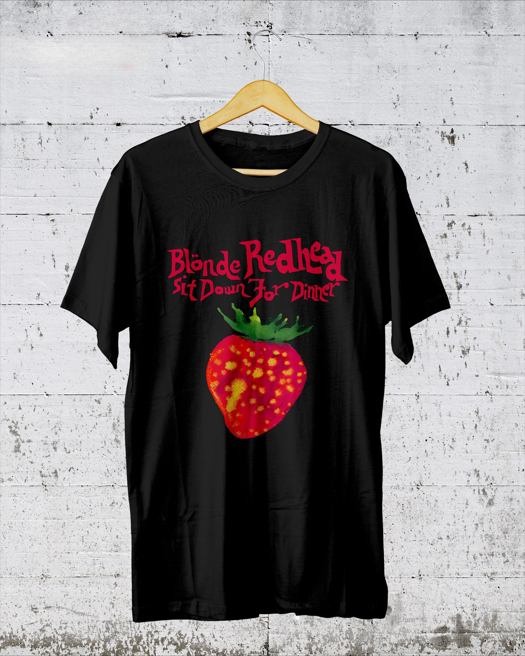 Blonde Redhead Sit Down For Dinner T shirt Band Album Inspired 90's