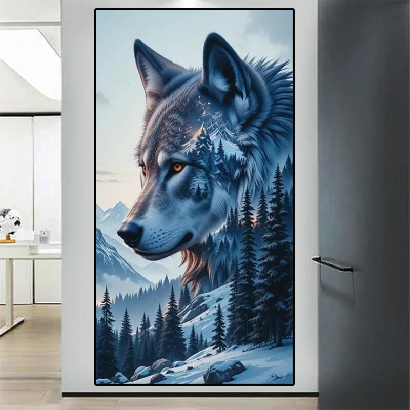 

Snow Wolf Diamond painting New Full Square/Round Diamond Mosaic Diy Art Halloween Home Decoration Horse Year Gift