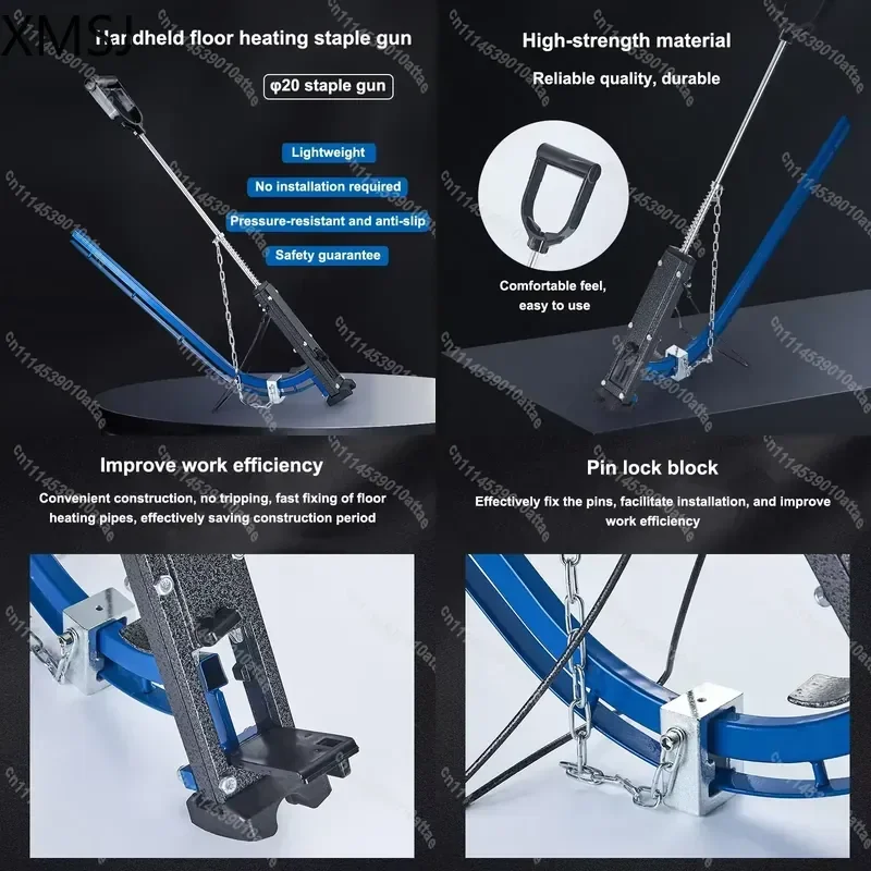 Compatible With Underfloor Heating Pipe Clip Staples Gun Floorheating Installation Nail Gun Quick Tools