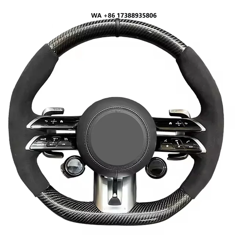 For Sports Leather Steering Wheel Upgrade for CClass E Class C63 E63 GT50 Benz CClass E Class C63 E63 GT50