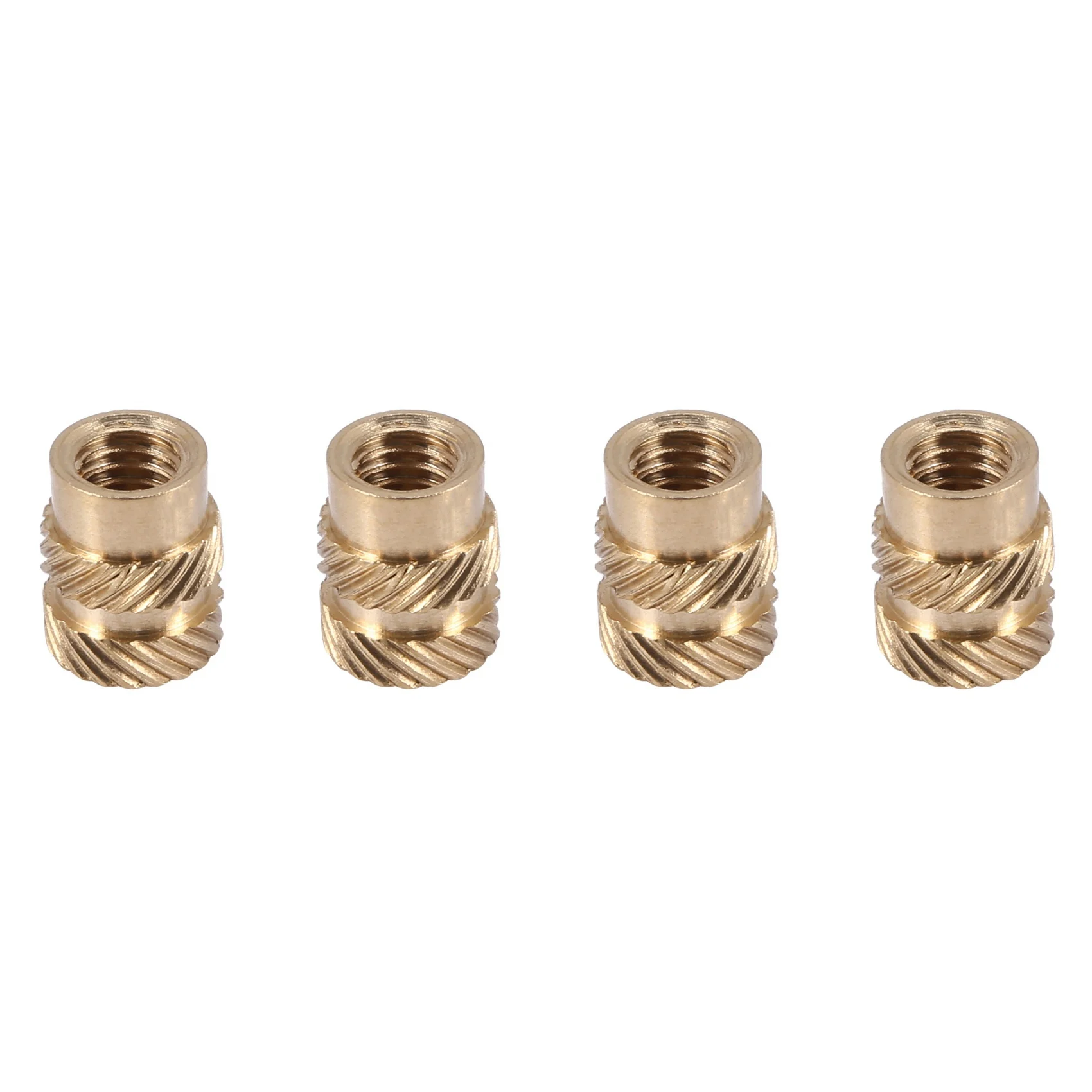 200Pcs M3 Thread Knurled Brass Threaded Heat Set Heat Resistant Insert Embedment Nut For 3D Printer