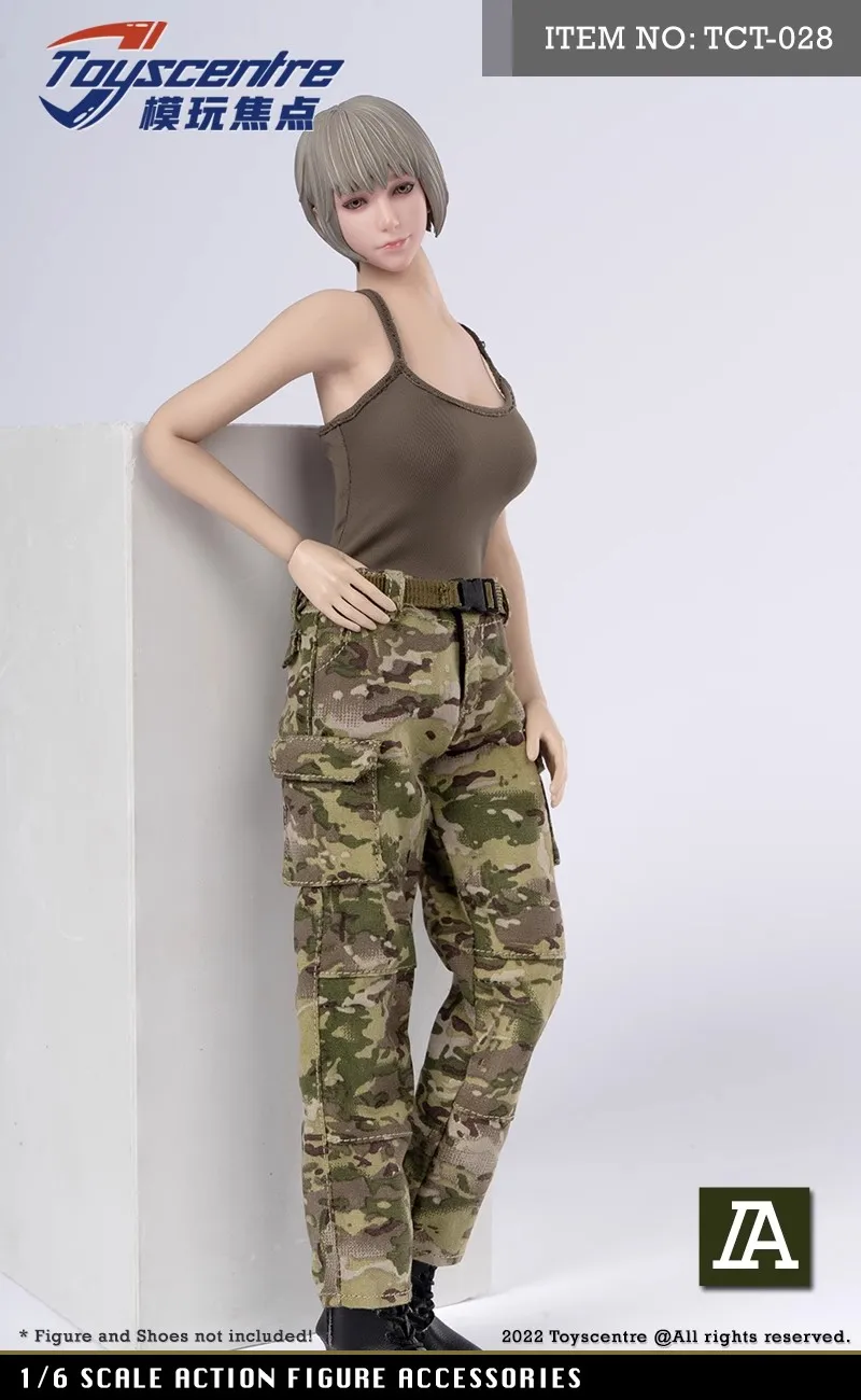 ToyScentre TCT-028 1/6 Female Soldier Trend Camisole Trousers Belt Set Model Fit 12'' Action Figures Body In Stock