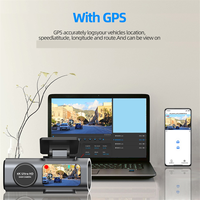 A43I! 4K Dashcam Mini Camera Recorder GPS Wifi 64G Parking Dual Lens with 1080P Rearview Camera Night Vision Black Box for Car