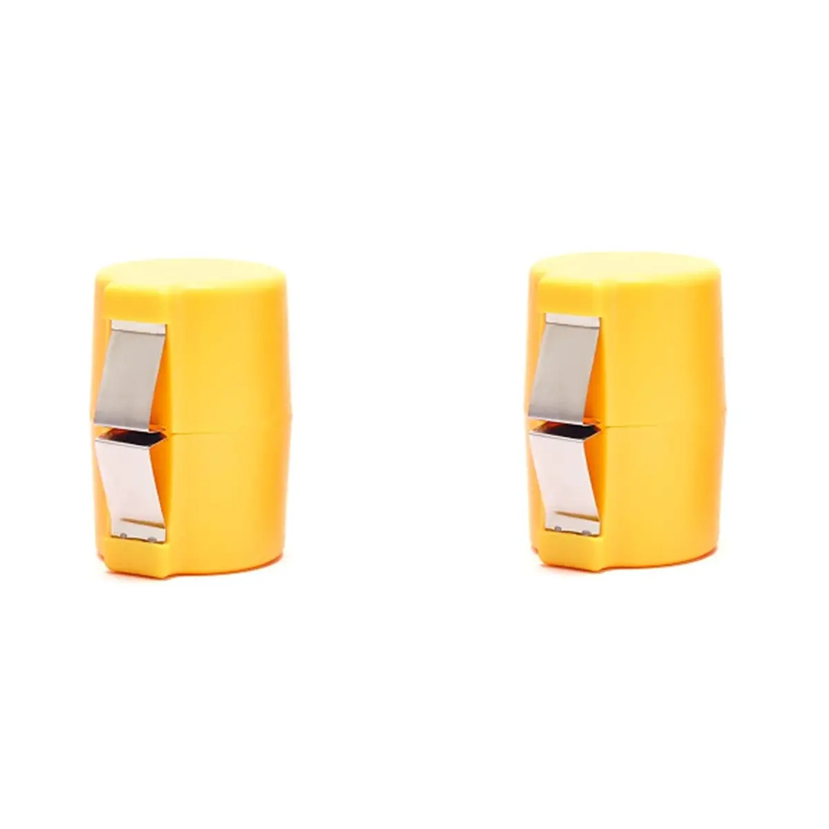 HITL 2pcs Multifunctional Egg Shell Opener Handheld Egg Cracker Separator Tool Eggshell Cutter Easy Open Gadget Yellow