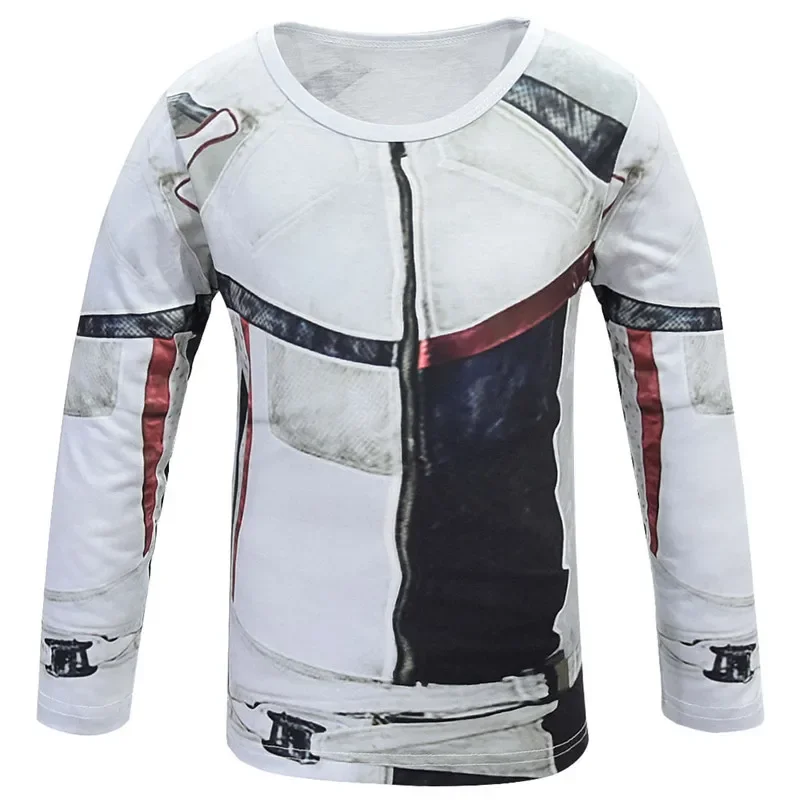 Kids Halloween Costume Descendants 3 Jay Carlos Cosplay Costumes Zentai Funny Party Suit 3D Jumpsuit T-Shirt Pants Clothing Set