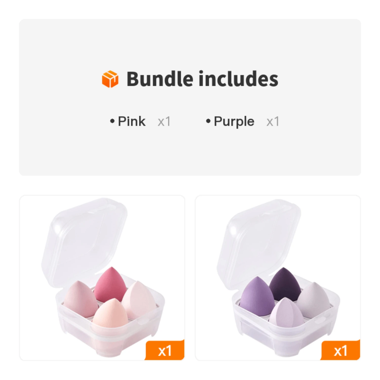 ชุดฟองน้ําแต่งหน้า 4 ชิ้น