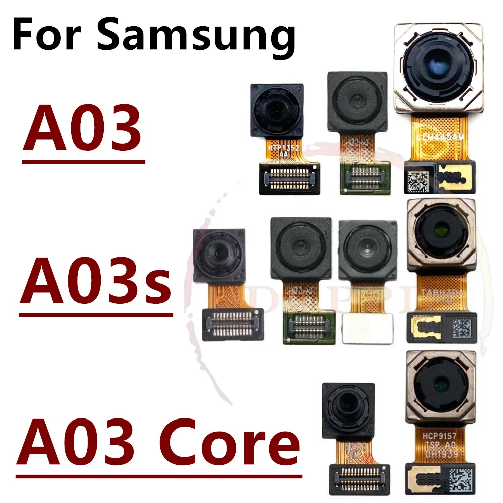 Back Main Rear Camera Front Camera Module Flex Cable For Samsung Galaxy A03S A03 Core A032 A035 A037 Replace Part