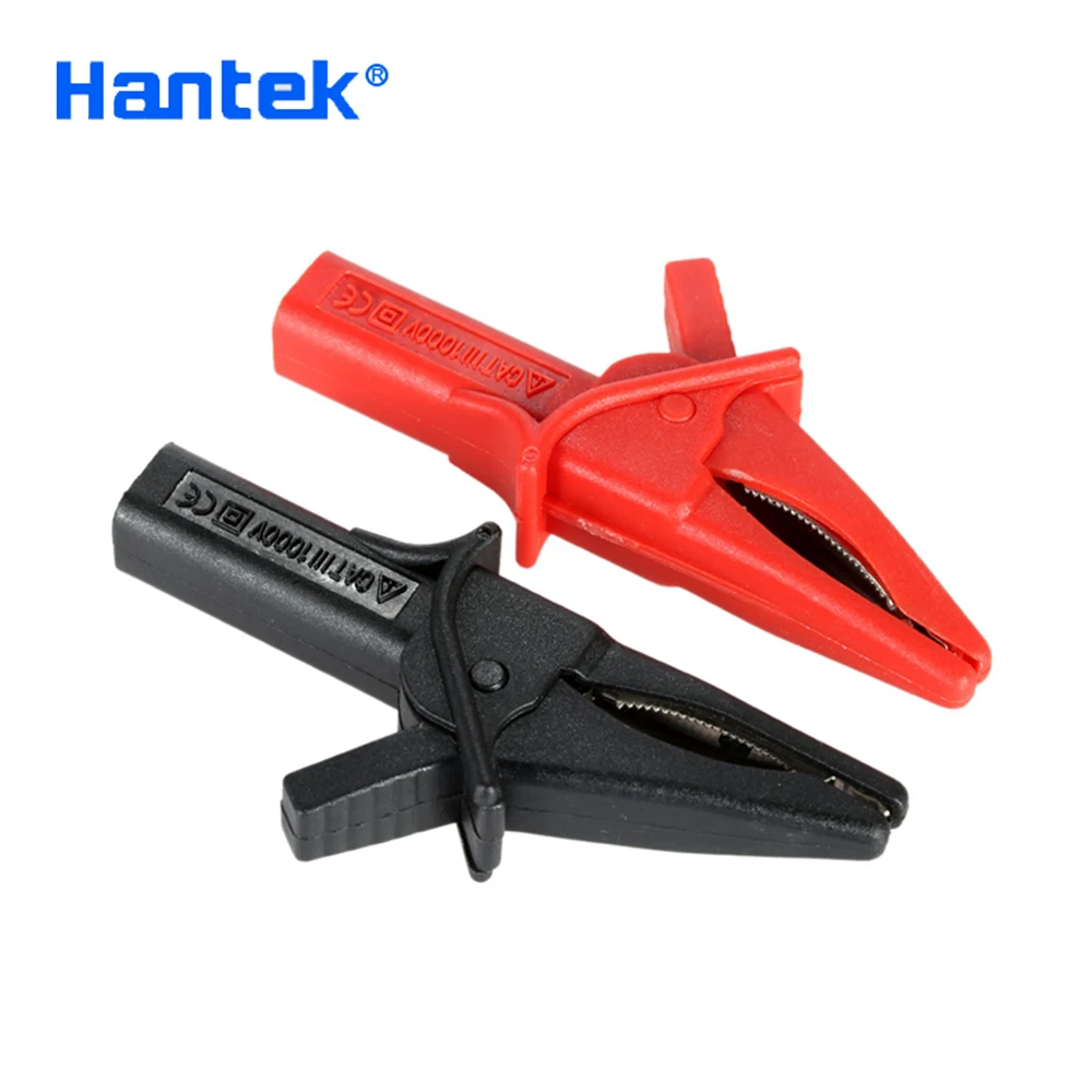 Hantek HT18A Crocodile Clip Large Dolphin Electric Gator Clip 4mm For Digital USB Oscilloscope Automotive Tools Accessories