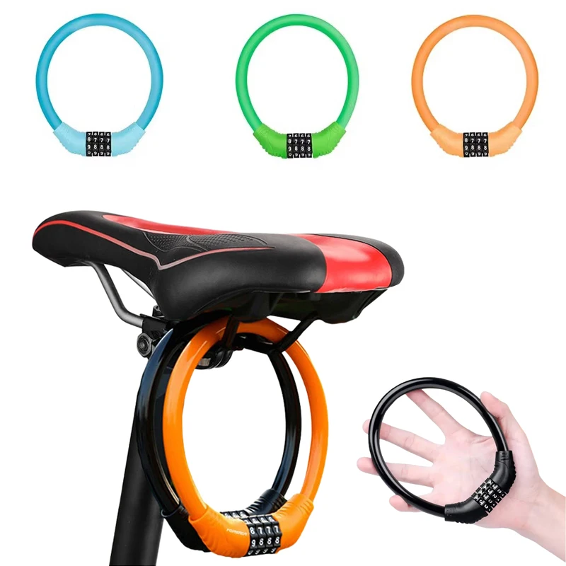 

Outdoor Portable 4-digit Combination Bicycle Safety Lock Explosion Type Anti-theft Code Mountain Bike Equipment