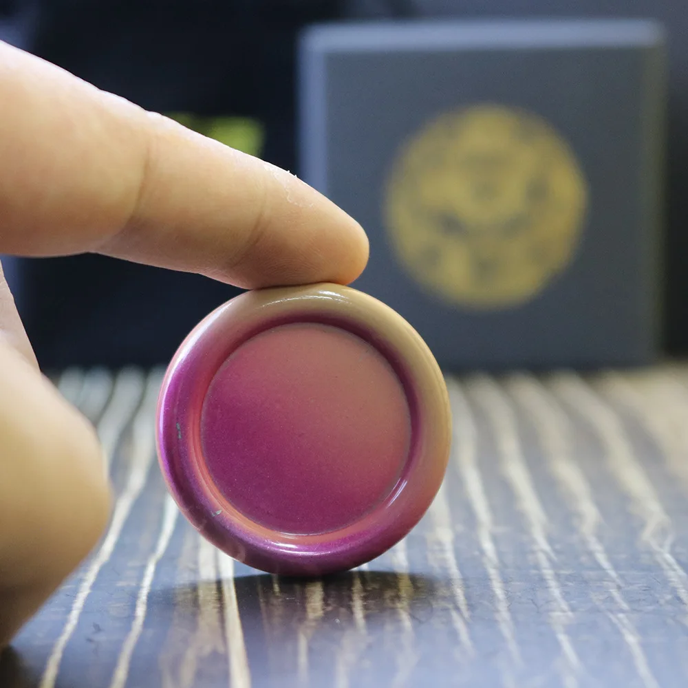 Mini gradiente rosa moeda mão spinner empurrar sliders brinquedo adulto portátil alívio do estresse edc ventilação artefatos fidget tdah autismo brinquedos