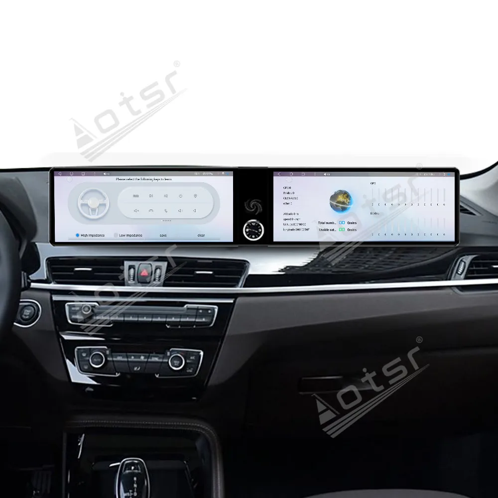 Dual 12.3 inch auto carplay Android 13.0 For BMW X1 NBT EVO 2016 to 2020 Car Radio Multimedia Player GPS Stereo WIFI Head Unit