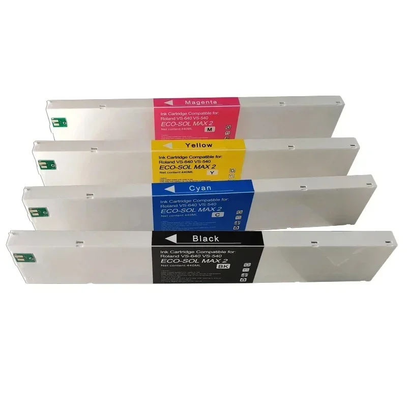 440ML ECO-SOL MAX Eco-solvent ink Cartridge Compatible for Roland RS-640 RS-540 xc-540 VS-640 VS-540 VS-420 VS-300 Printer ESL3