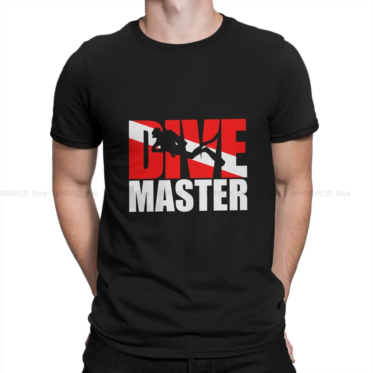 Diving Dive Newest TShirt for Men Dive Master Scuba Round Neck T Shirt Distinctive Gift Clothes Tops