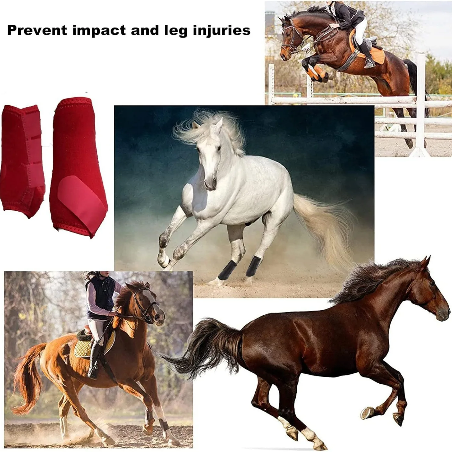Cavalo leggings evitar colisão bandagem pernas de cavalo caso protetor engrenagem protetora cavalo ferido respirável caso protetor