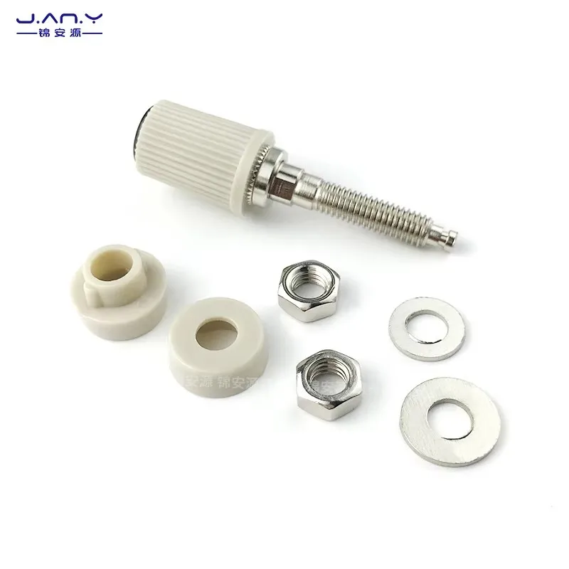 Pure copper 4mm banana female plug holder 30A high current resistance high voltage ground post M5 lantern test terminal