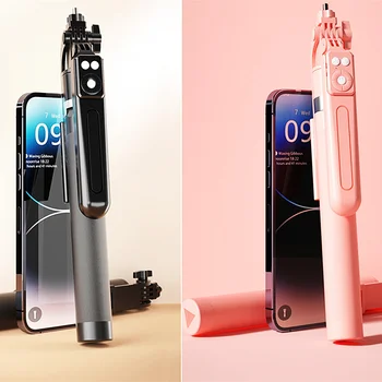 Monopod Remote Shutter With Fill Light for iPhone Samsung Xiaomi Phone Holder Mini Tripod Wireless Bluetooth Selfie Stick 6