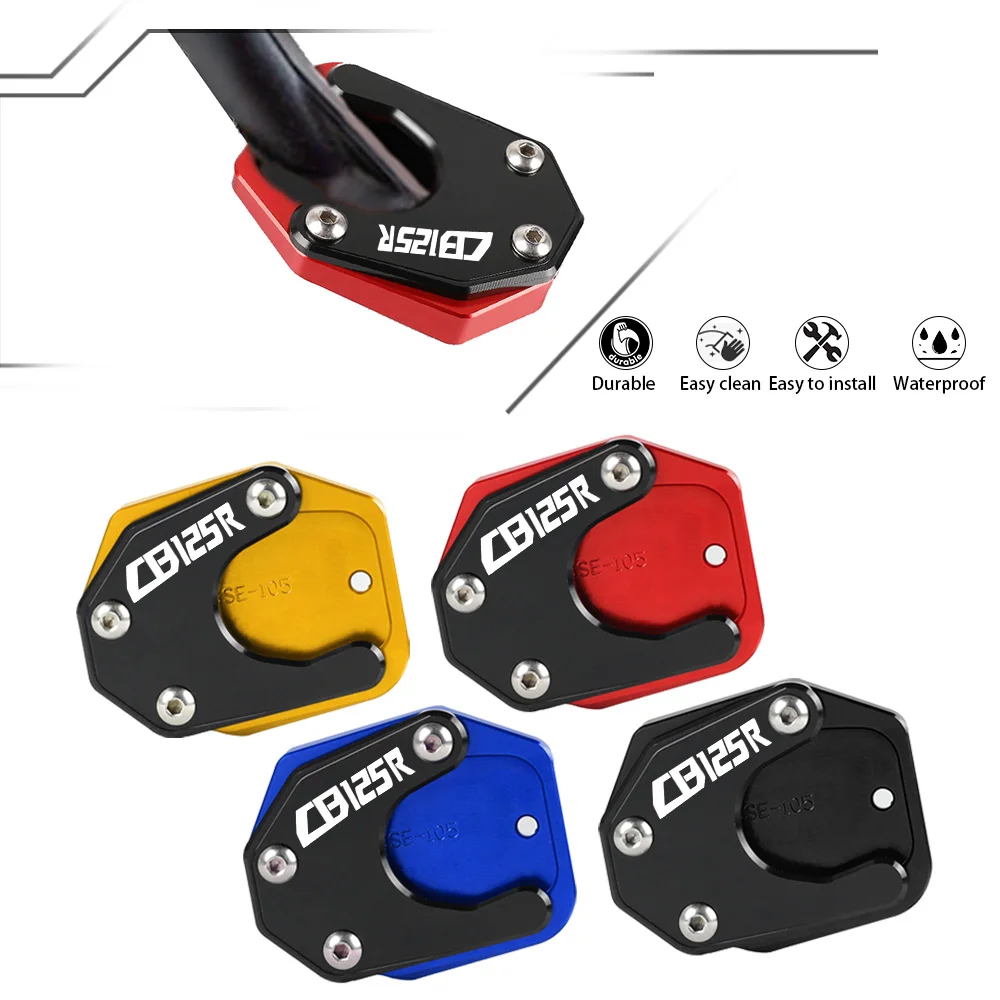 2023 For Honda CB125R CB 125 R Kickstand Side Stand Extension Foot Pad Support Plate Enlarge Base 2017 2018 2019 2020 2021 2022
