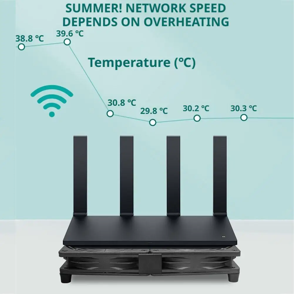 

Rounter Cooling Fan TV Box Cooler USB Adjustable 3 Gears Cooling Case Fan for Receiver DVR TV Box Router BLACK T6S7