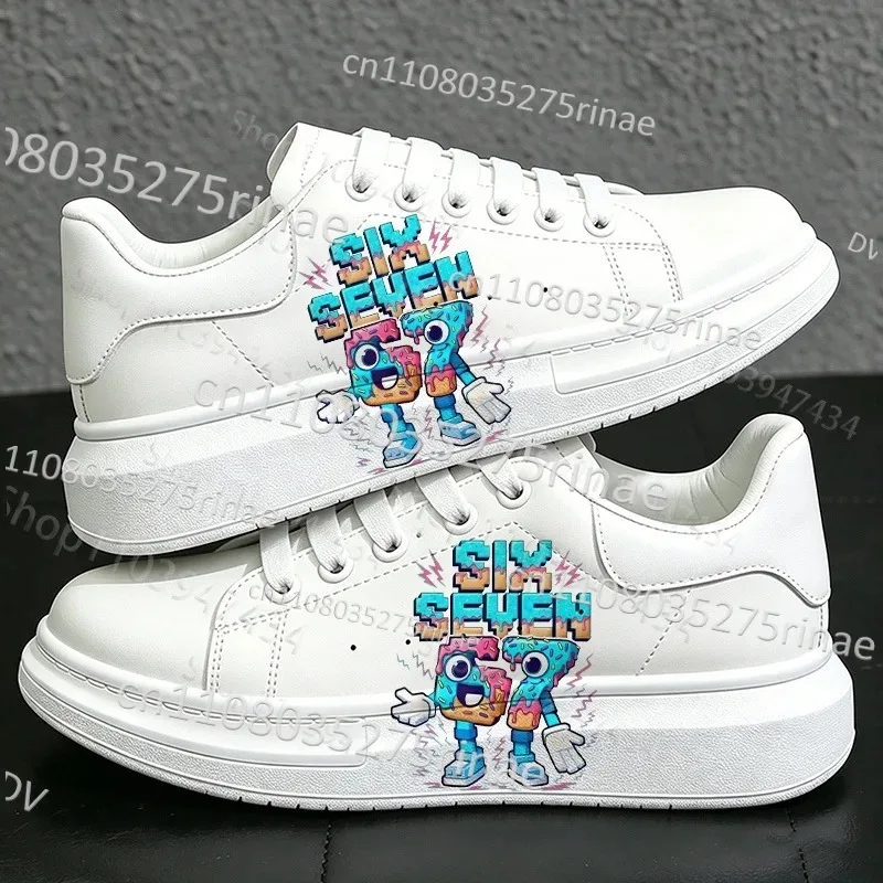 Ships in 24 67 Six Seven Popular Man Woman Couple Shoes Comfortable Soft Sole Lace Up White Outdoor Adult Shoes