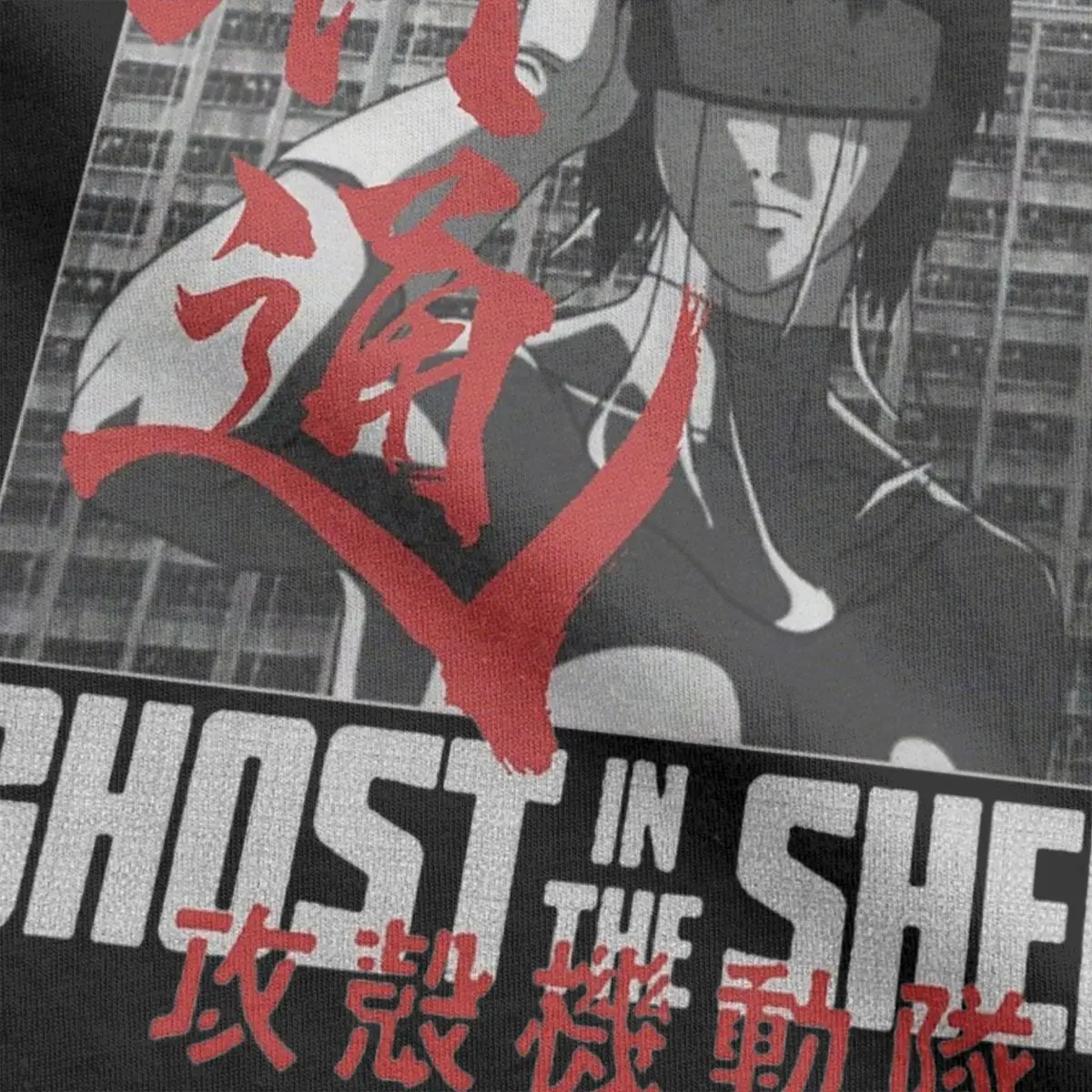 Camiseta de Motoko Kusanagi Ghost In The Shell para hombre, camisetas de algodón puro de Anime, camisetas originales de manga corta con cuello redondo novedosas