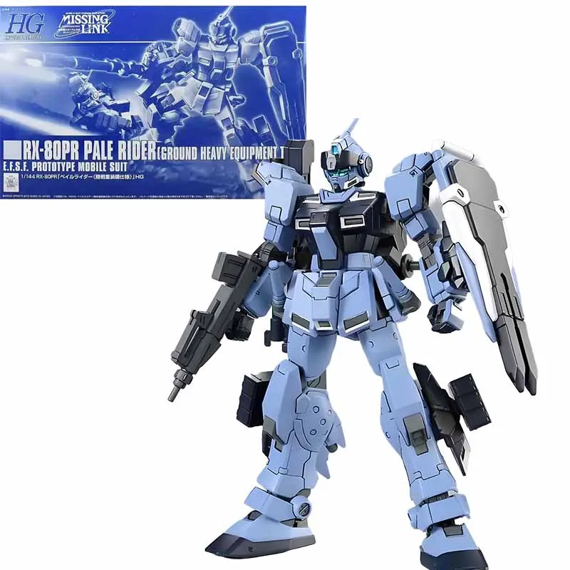 반다이 오리지널 건담 HG 시리즈 RX-80PR 페일 라이더 그라운드 중장비 유형 애니메이션 액션 피규어 조립 모델 완구