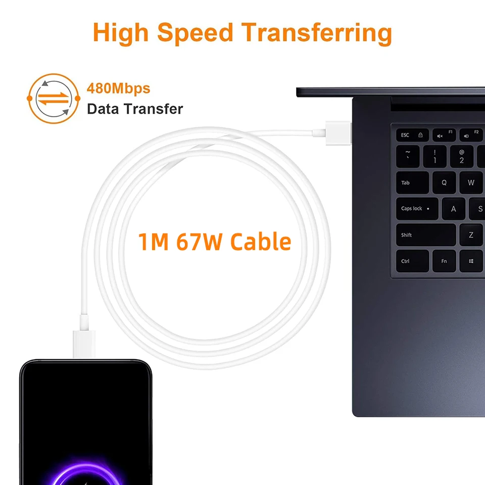 Cargador Original Xiaomi Redmi de 45W, Adaptador de Carga Rápida EU de 33W 18W 27W, Cable Tipo C, Mi Poco M7 X7 K40 Note