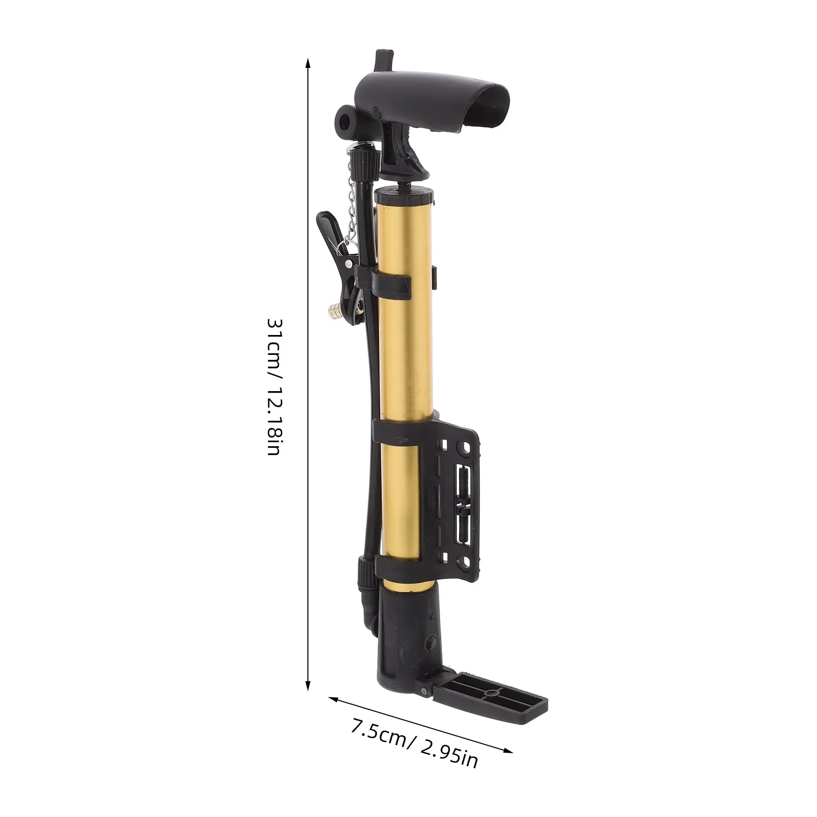 Pompe compacte compacte pour vélo, gonfleur de sol léger pour vélo domestique, pour un gonflage rapide et efficace