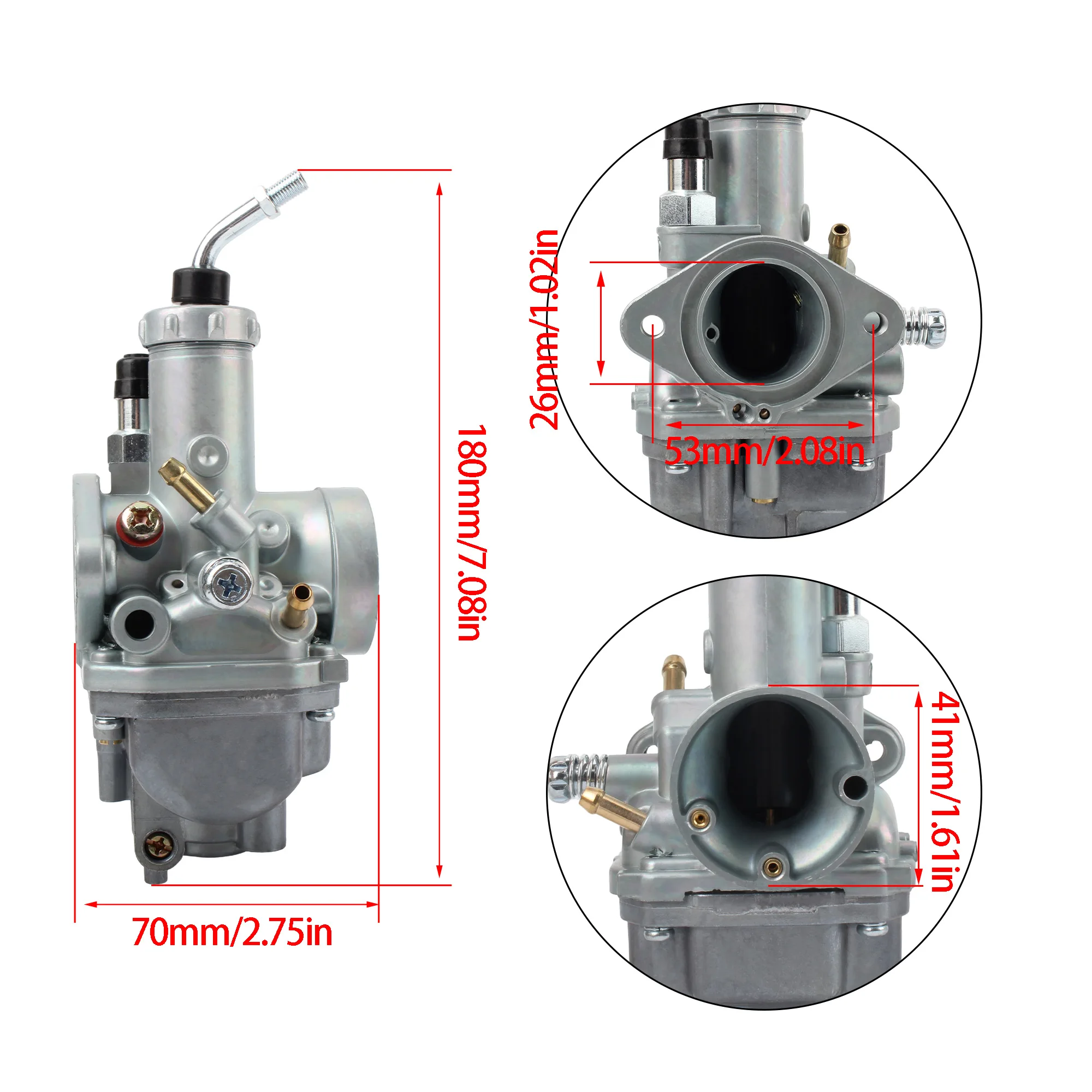 for Yamaha Motorcycle Carburetor Set for Breeze 125 YFA1 YFA125 1989-2004 Motocross Engine Spare Parts DirtBike Carb Replacement view 6