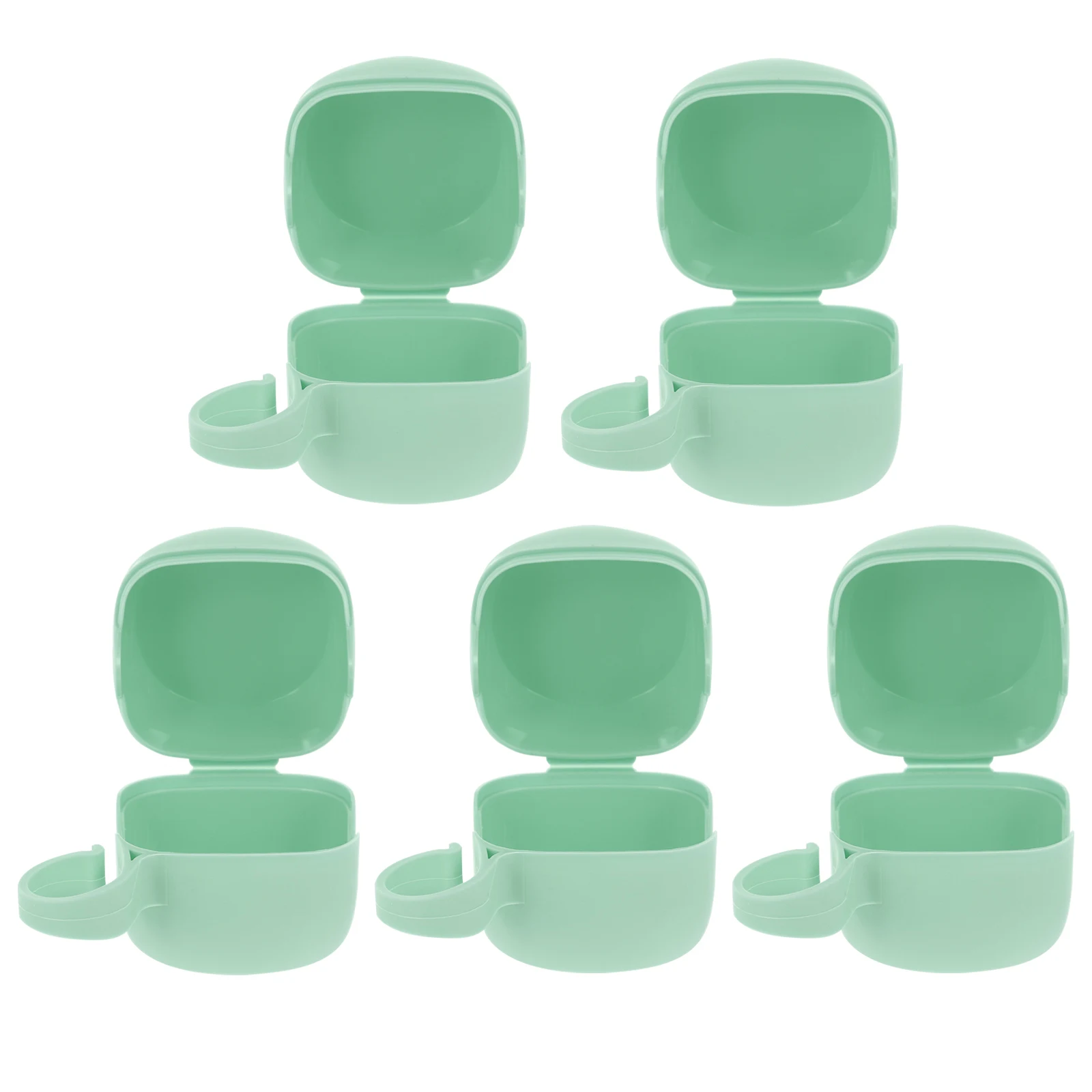 

5 Pcs Pacifier Box Cute Silica Gel Cases Protective Storage Container For Diaper Bag Travel Baby Feeding Supplies