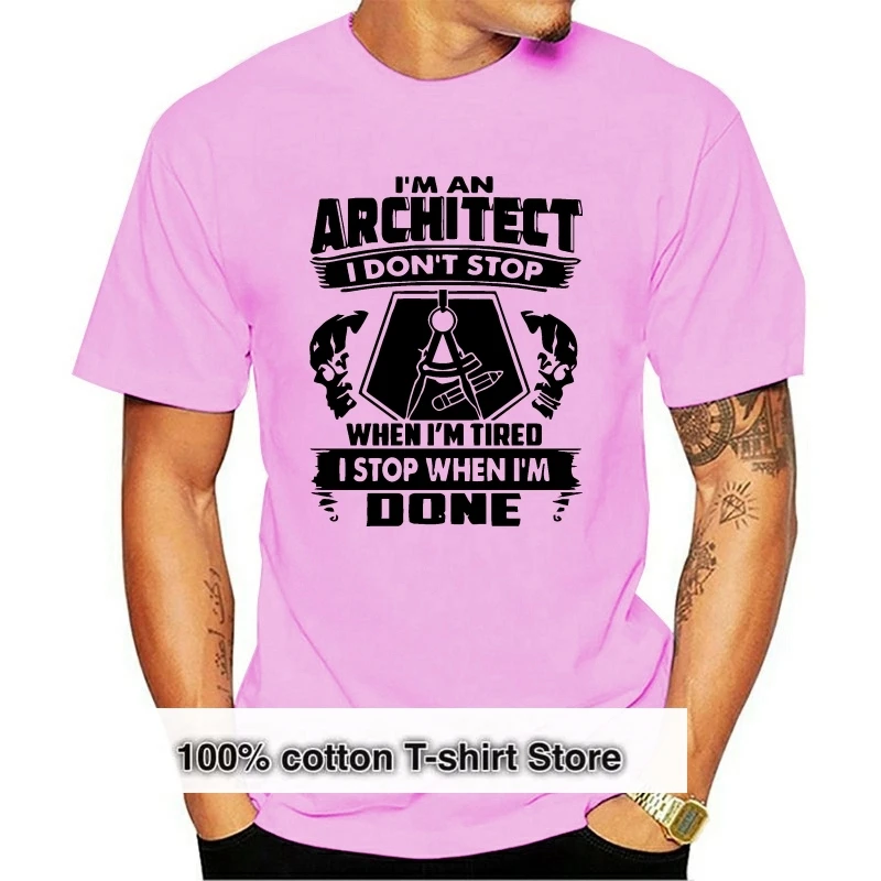 

Summer Fashion Men T Shirt Cool Architect T-shirts Funny Architect Shirts Of Wonderful