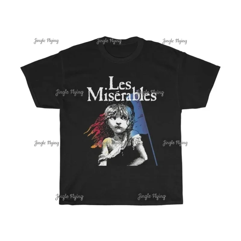 Les Miserables Broadway Musical Show Men's Black T-Shirt 100% Cotton Graphics Clothing Adult Unisex