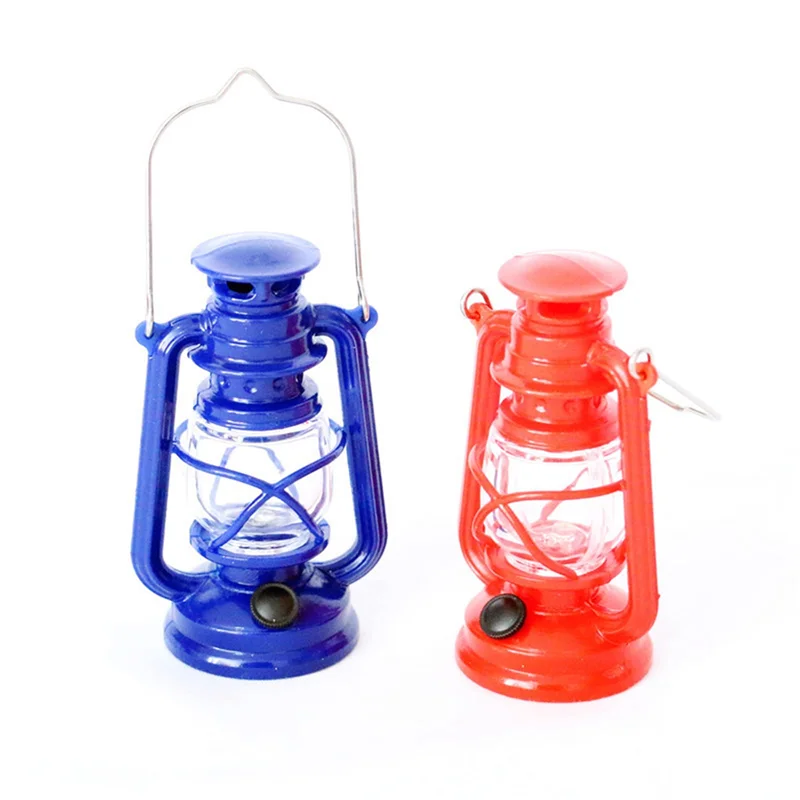 M04K 1/6 1/12 스케일 미니 등유 램프 인형 집 미니어처 조명 오일 램프 놀이 장난감 인형 집 액세서리 레드