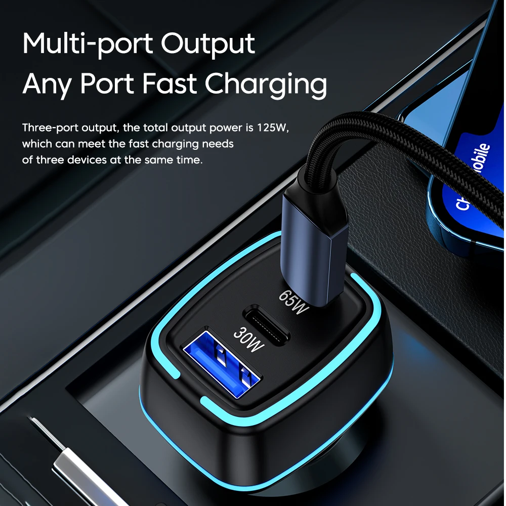 Toocki-Chargeur de voiture 80W QC3.0, charge rapide, PPS PD3.0, USB Type C, chargeur de téléphone de voiture pour iPhone 15, 14, 13, 12, Pro Max, ordinateur portable, iPad