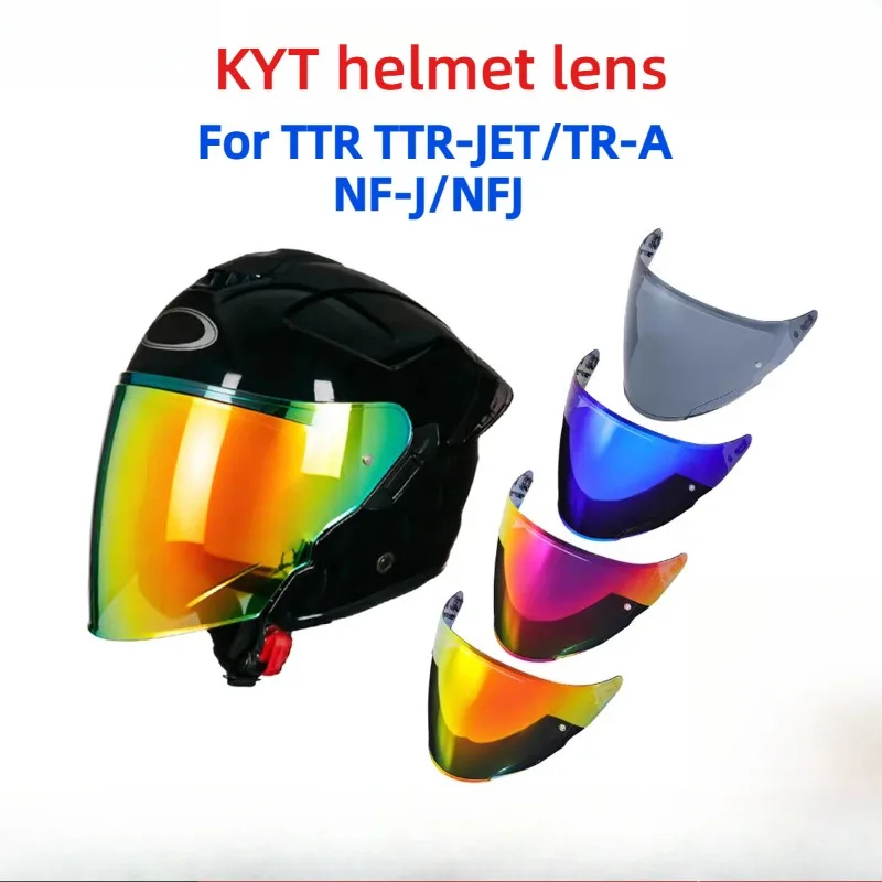 Helmet Lenses Suitable for TTR TTR-JET/TR-A NF-J/NFJ Three-quarters Half Helmet High-definition Lenses