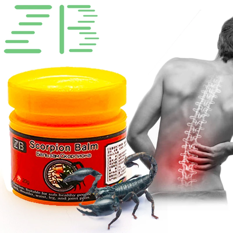 Chinese Pure Natural Herbs Scorpion Poison King Ointment Powerful Efficient Relief Headache Muscle Pain Neuralgia Acid Stasis