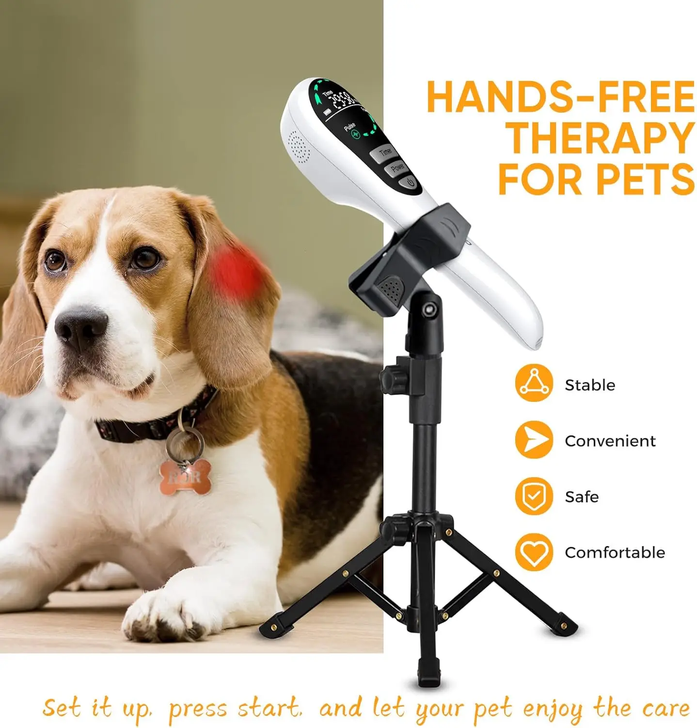 GOYOJO Red Light Therapy for Dogs LED Light Device with  Red Light for Joint Support Mobility & s kin Wellness in Pets