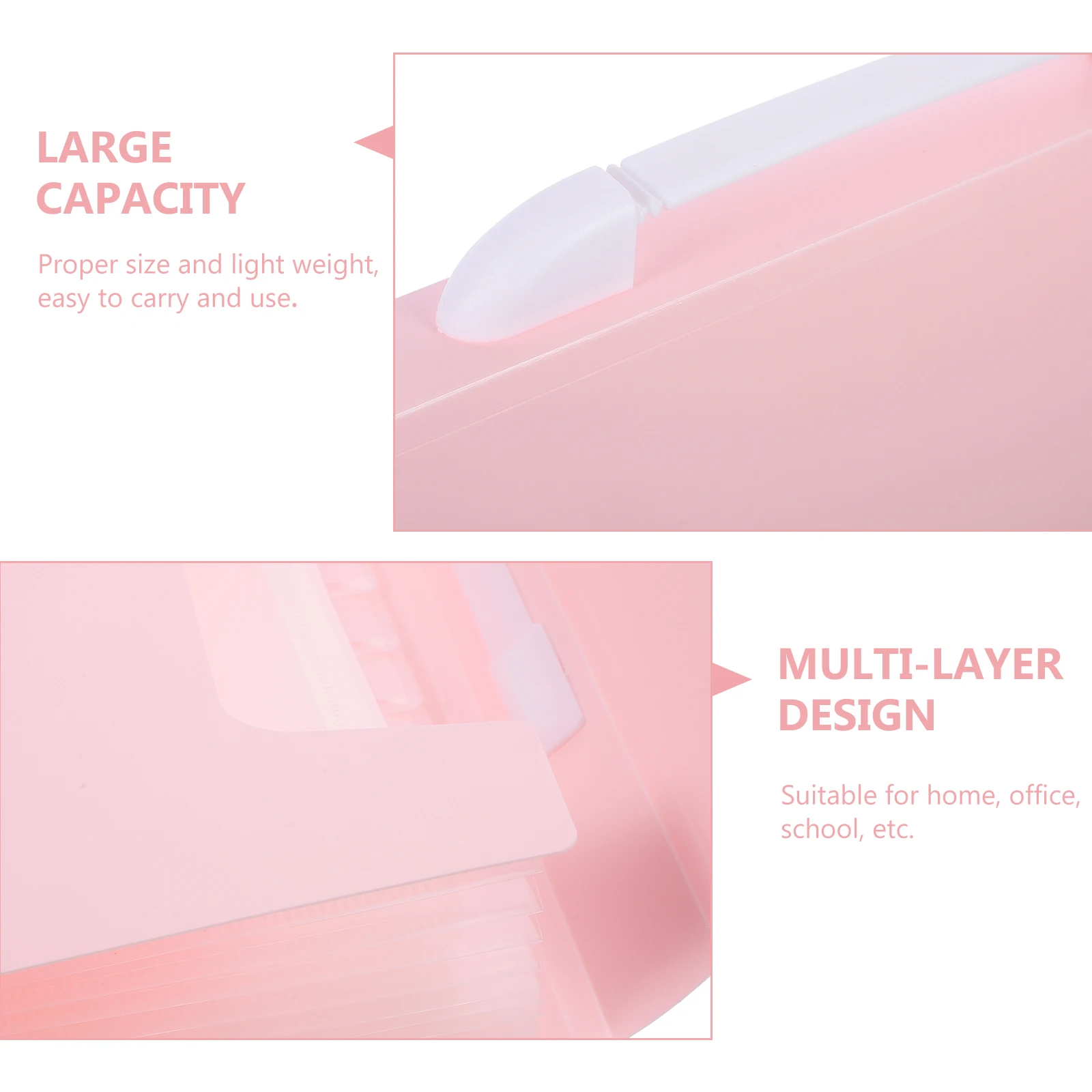 

Portable 12-Pack Accordion File Handheld Plastic Document Organizer Multi-Layer Storage For Office Home School Files Lightweight