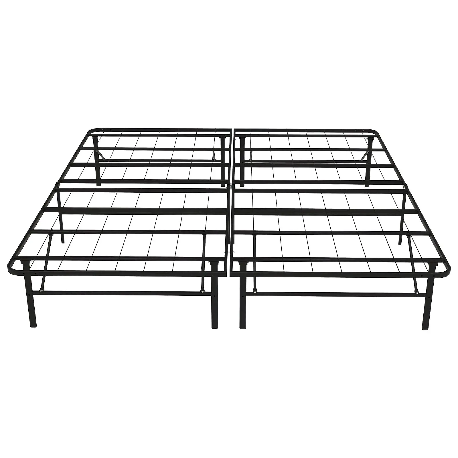 

Foldable 14-Inch Metal Platform Bed Frame – Sturdy, Space-Saving Design with Quiet Support System; No Box Spring Required, Easy Assembly & Compact Storage
