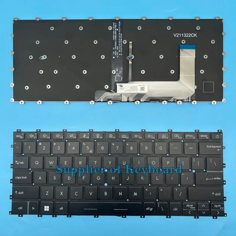 Latin Spanish/English Keyboard For MSI Modern 14 C12M C13M C12MO MS-14J1 MS-14J3 V211322BK1 V211322CJ V211322CK Laptop Backlit